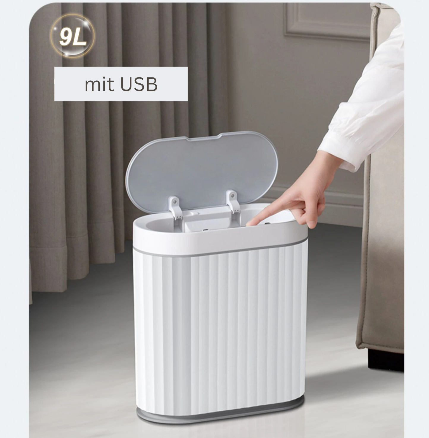 Müllux - Stilvoll Sensor- Mülleimer für moderne Badezimmer