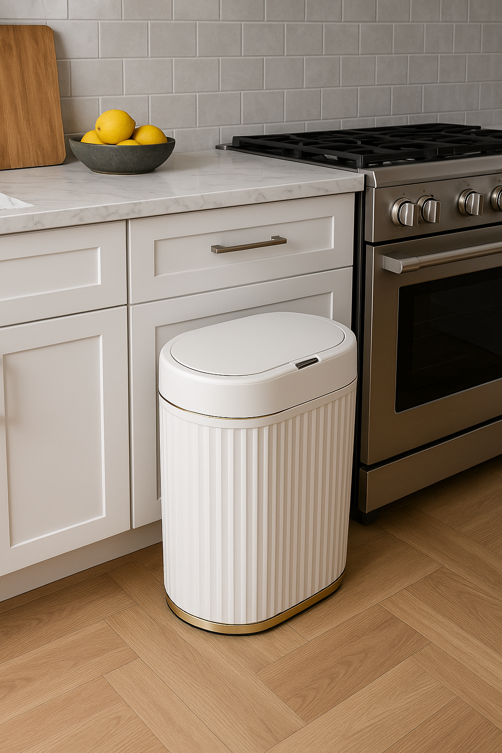 Müllux - Stilvoll Sensor- Mülleimer für moderne Badezimmer